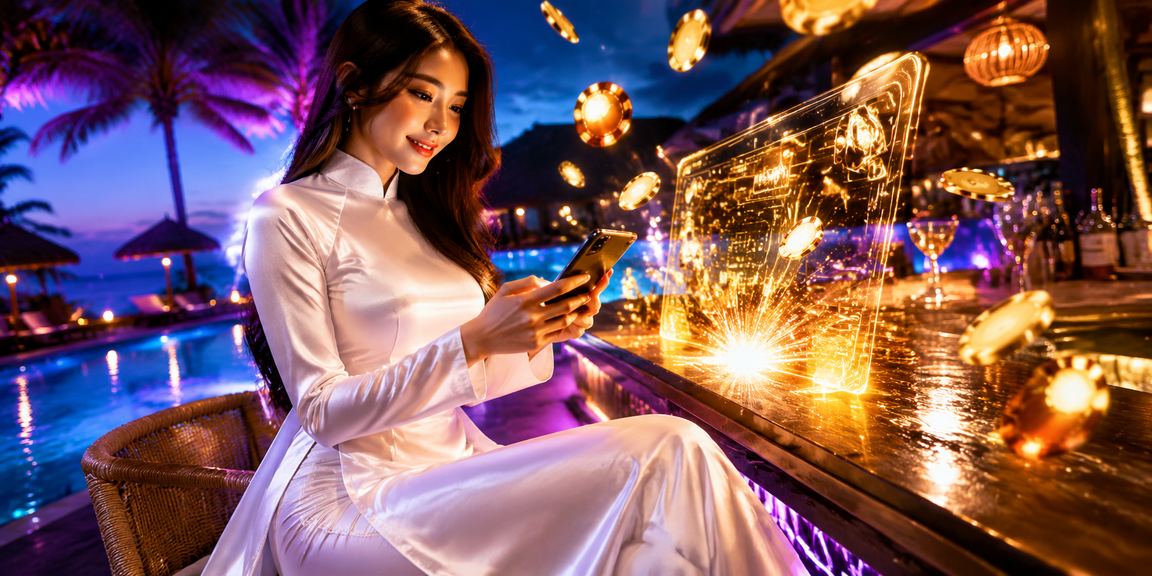 Cá cược esports trực tuyến tại Mũi Né với trang phục áo dài truyền thống Việt Nam